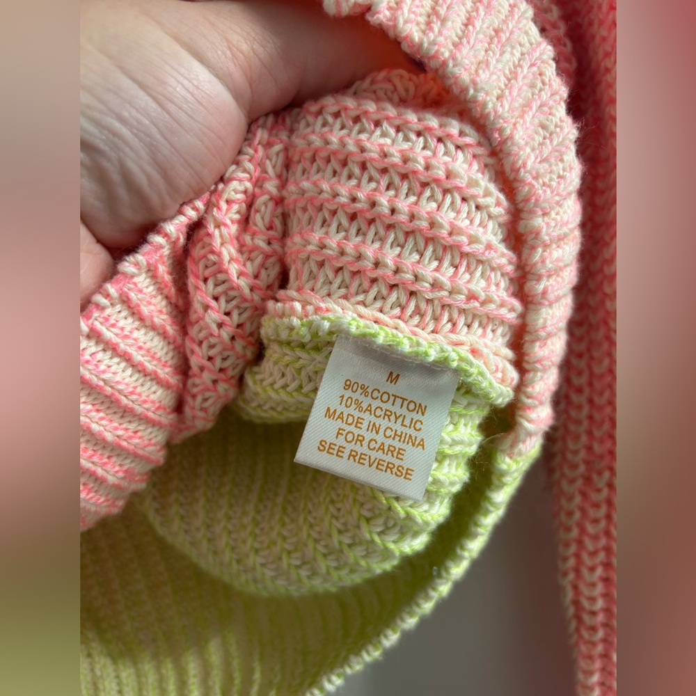 Torn by Ronny Kobo multi colour colour block knit sweater - Picture 4 of 5